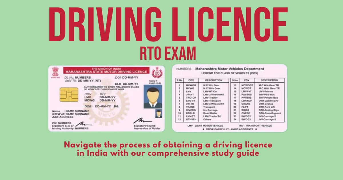 Obtaining a driving licence mocK test in India with our comprehensive study guide